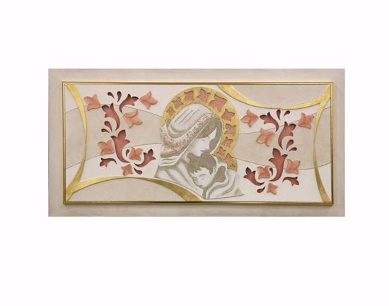 Artitalia contemporary art above bed mother and child pink