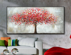 Modern tree of harmony painting 160x80 painted on canvas for the living room