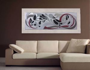 Artitalia modern art work abstract red