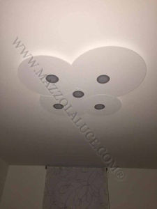 Toplight cloud ceiling lamp white modern design 4 lights