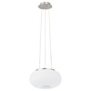 Eglo optica modern suspension ø28cm white glass spehere