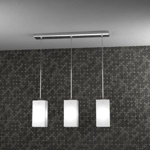 Pendant light top light crazy 3 lights modern white square glass