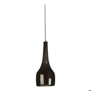 Black ceramic pendant light above isalnd/peninsula kitchen