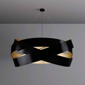 Marchetti pura suspension black and gold leaf