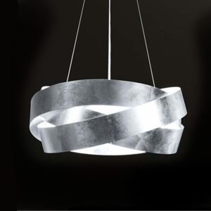 Marchetti pura led suspension ø100cm silver leaf