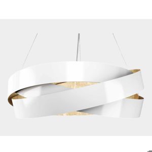 Marchetti pura suspension white and gold leaf