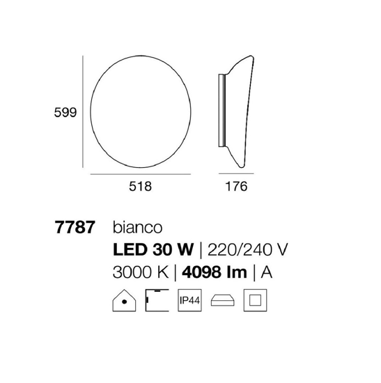 Linea light ma&de dynamic ceiling wal lamp