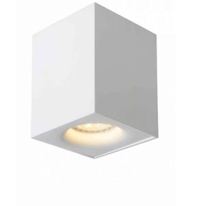 White aluminium cube ceiling light 