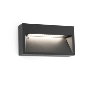 Faro path footpath light led rectangular-shaped dark grey colour for outdoor