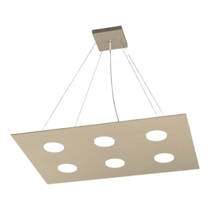 Toplight area sand metal pendant led 6 lights