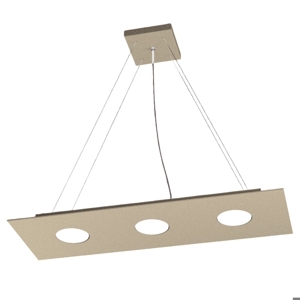 Lampadario moderno sabbia rettangolare top light area