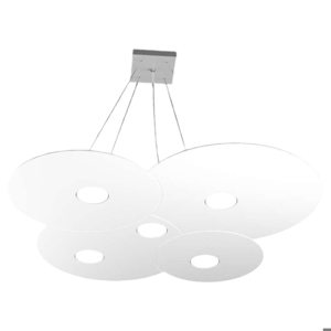 Toplight cloud white modern suspension 5 lights