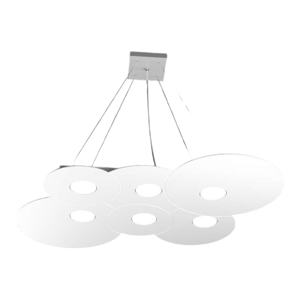 Toplight cloud white modern chandelier led 6 lights