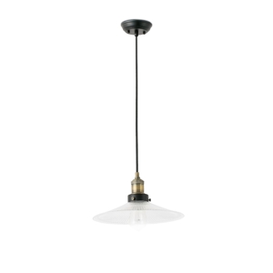 Faro halita suspension with retro vintage glass plate