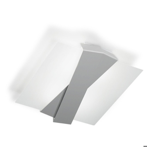 Linea light zig zag ceiling lamp 42x35 aluminium