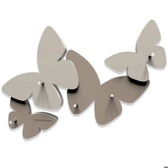 Callea design magnetic key holder butterflies dove grey