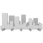 Callea design skyline coat rack grey white