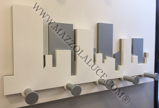 Callea design skyline coat rack grey white