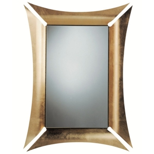 Arti e mestieri morgana wall mirror golden frame contemporary design