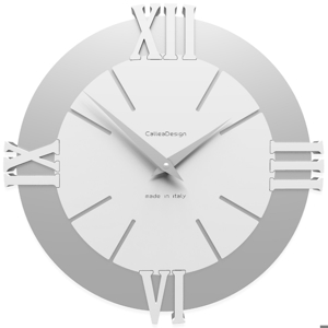 Callea design modern wall clock louis white