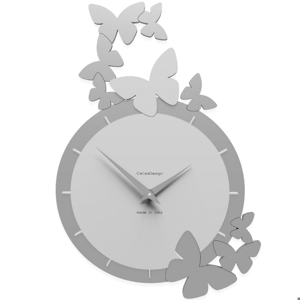 Callea design dancing butterfly wall clock white