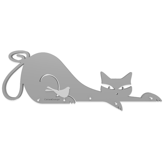 Callea design keyholder cat aluminium