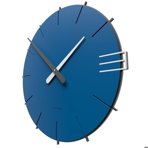 Callea design mike minimal wall clock in electric blue colour