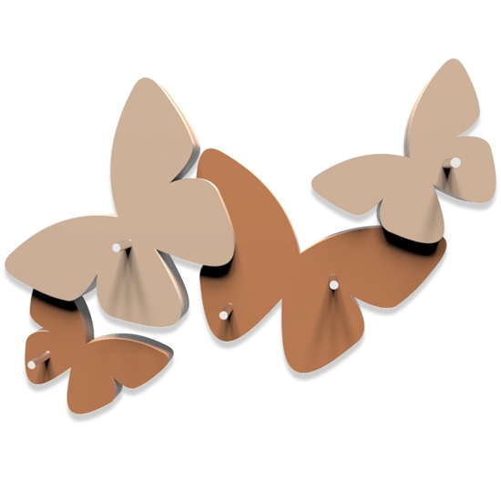 Callea design magnetic key holder butterflies tan