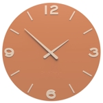 Callea design modern wall clock smarty terracotta 