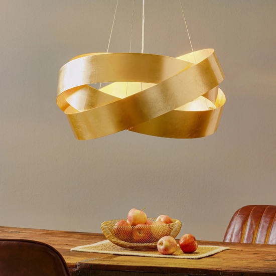 Marchetti pura led chandelier ø60cm gold leaf