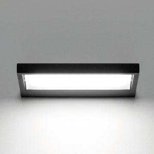 Led wall light 19w 66cm modern design black finish tablet series