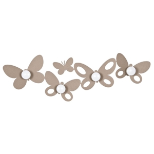 Arti e mestieri butterfly wall hook beige colour