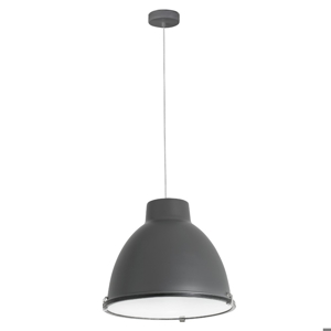 Faro barcelona charlotte suspension dome grey metal for kitchen table