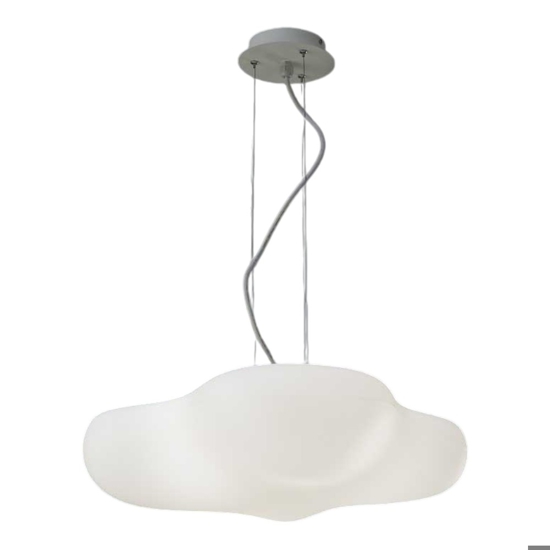 Mantra eos suspension lamp cloud in white plastic material 50cm