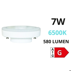 Life flat bulb gx53 7w 6500k cold light