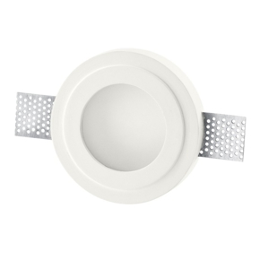 Isyluce recessed spotlight gypsum and glass round