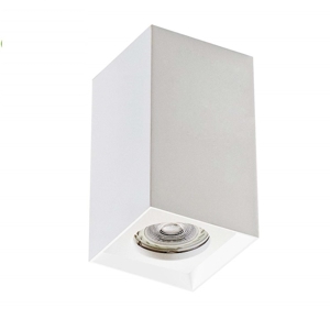 Isyluce cubic spotlight in white gypsum paintable