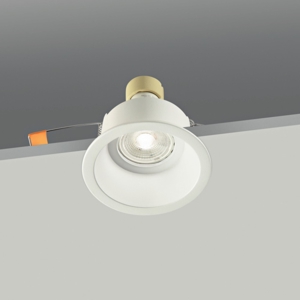 Recessed ceiling spotlight isyluce white metal gu10 led 220v