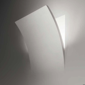 Isyluce recessed wall light, paintable concealed chalk sail