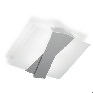 Linea light zig zag ceiling lamp 57x48 aluminium